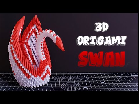 Video: Yuav Ua Li Cas Ua Swan Hauv Modular Origami