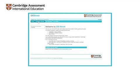 Using Cambridge International Direct