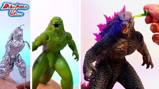 Como hacer a GODZILLA EVOLVED Escultura de plastilina Godzilla X Kong the new empire || DibujAme Un
