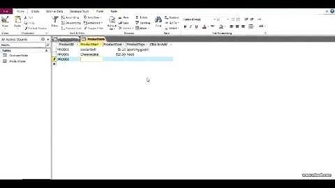 Making a database on Microsoft Access