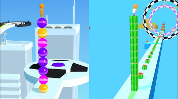 Stack Rider Vs Cube Surfer 🥰🟡🟢 All Levels Gameplay Walkthrough Android, iOS NEW UPDATE!!!