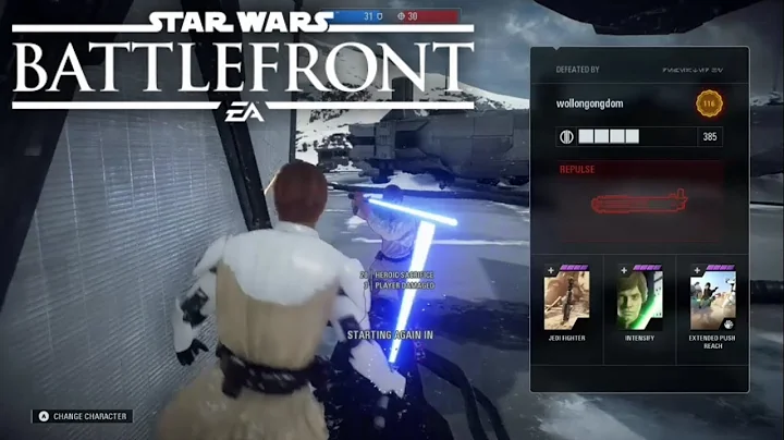 Toxic Player emotes on me then rage quits after getting destroyed | Battlefront 2 Toxic HvV