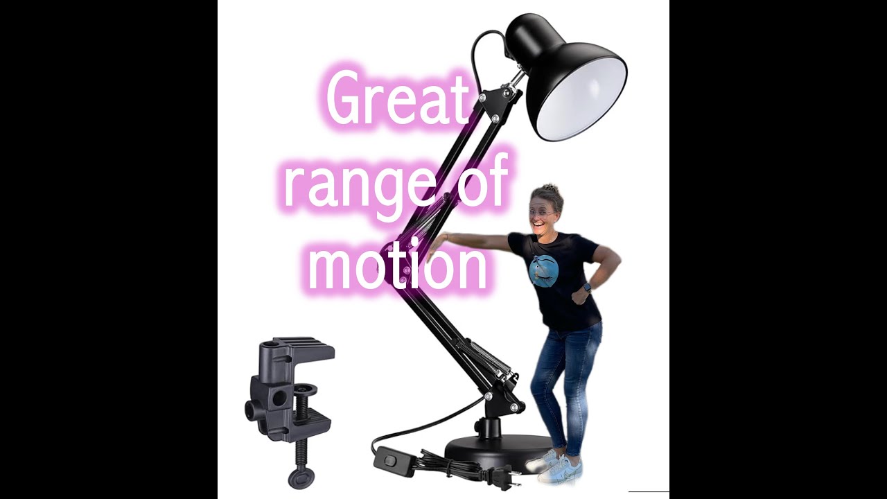 TORCHSTAR metal desk lamp: Super maneuverable in many different directions