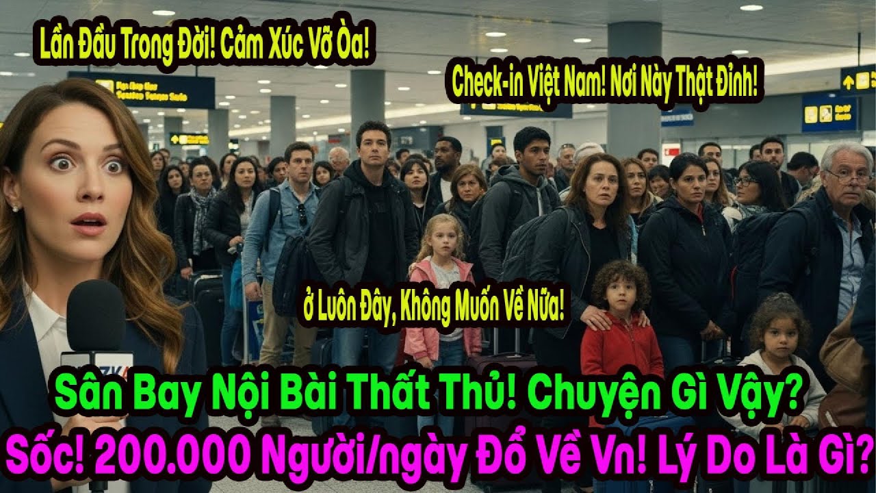 Sân Bay Nội Bài "Vỡ Trận": Đón 200.000 Khách Quốc Tế/ngày, Đâu Là Lý Do Gây Sốc?
