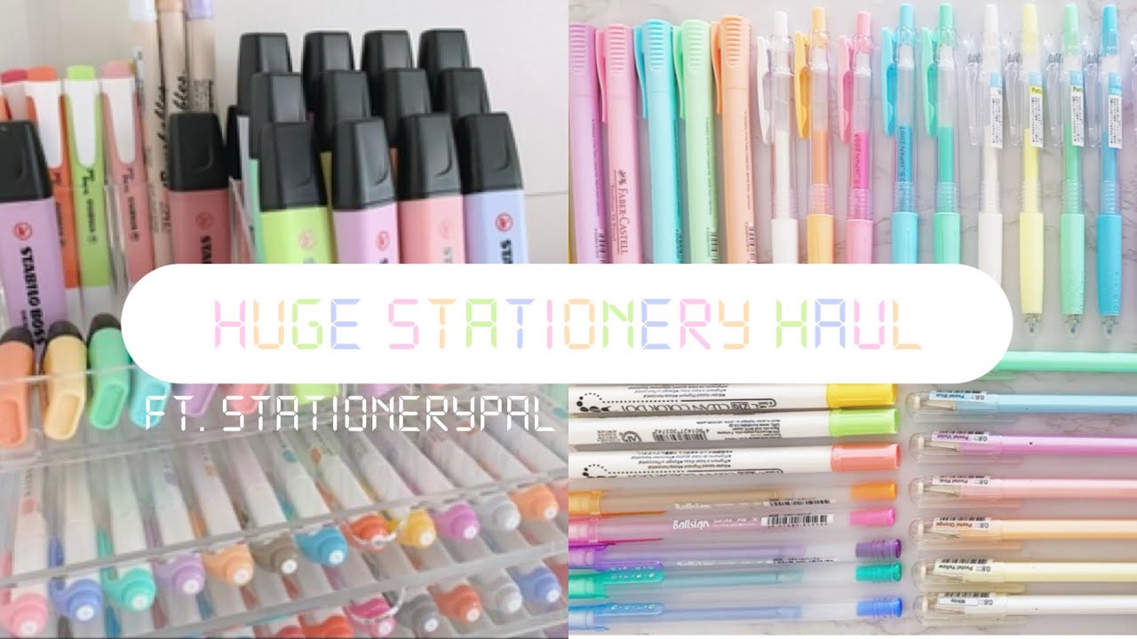 Huge stationery haul 2022 ft. Stationerypal ✨ back to school 2022