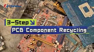 Inside PCB Recycling ♻️ 3 Steps to Recover Valuable Electronic Components