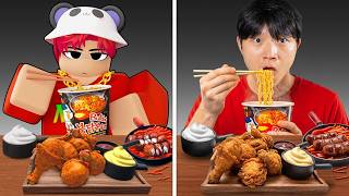 Roblox Mukbang vs Real Life...
