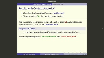 UofT GenAI Course -- Lecture 3: Context-Aware LMs --Recurrent LMs