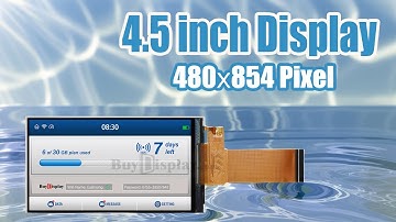 Bar Type 4.5 inch 480x854 IPS TFT LCD Display SPI+RGB Interface