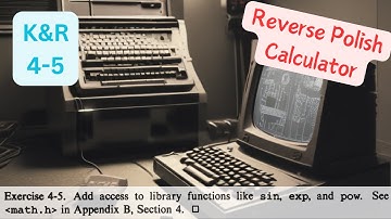 The C Programming Language K&R: 4-5 Solution Reverse Polish Calculator