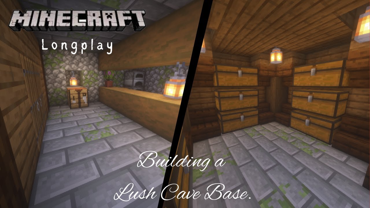 Minecraft Relaxing Longplay - Building a Lush Cave Base! (No Commentary ...