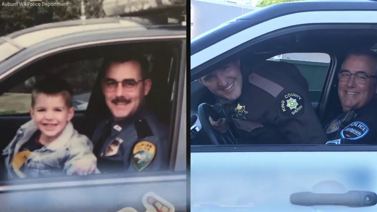 Father-son recreate law enforcement Father's Day photo after 20 years