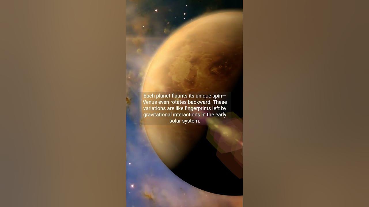 Why do planets spin the cosmic dance explained youtube
