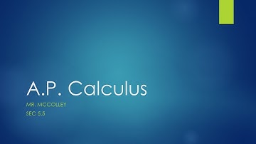 A. P. Calc (Sec 5.5)