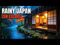12-Hour Japanese Zen Rain Soundscape With Misty Bamboo Teahouse Ambience
