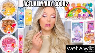 NEW WET N WILD MAKEUP TESTED 😍 WET N WILD CARE BEARS COLLECTION REVIEW \& TUTORIAL!  KELLY STRACK