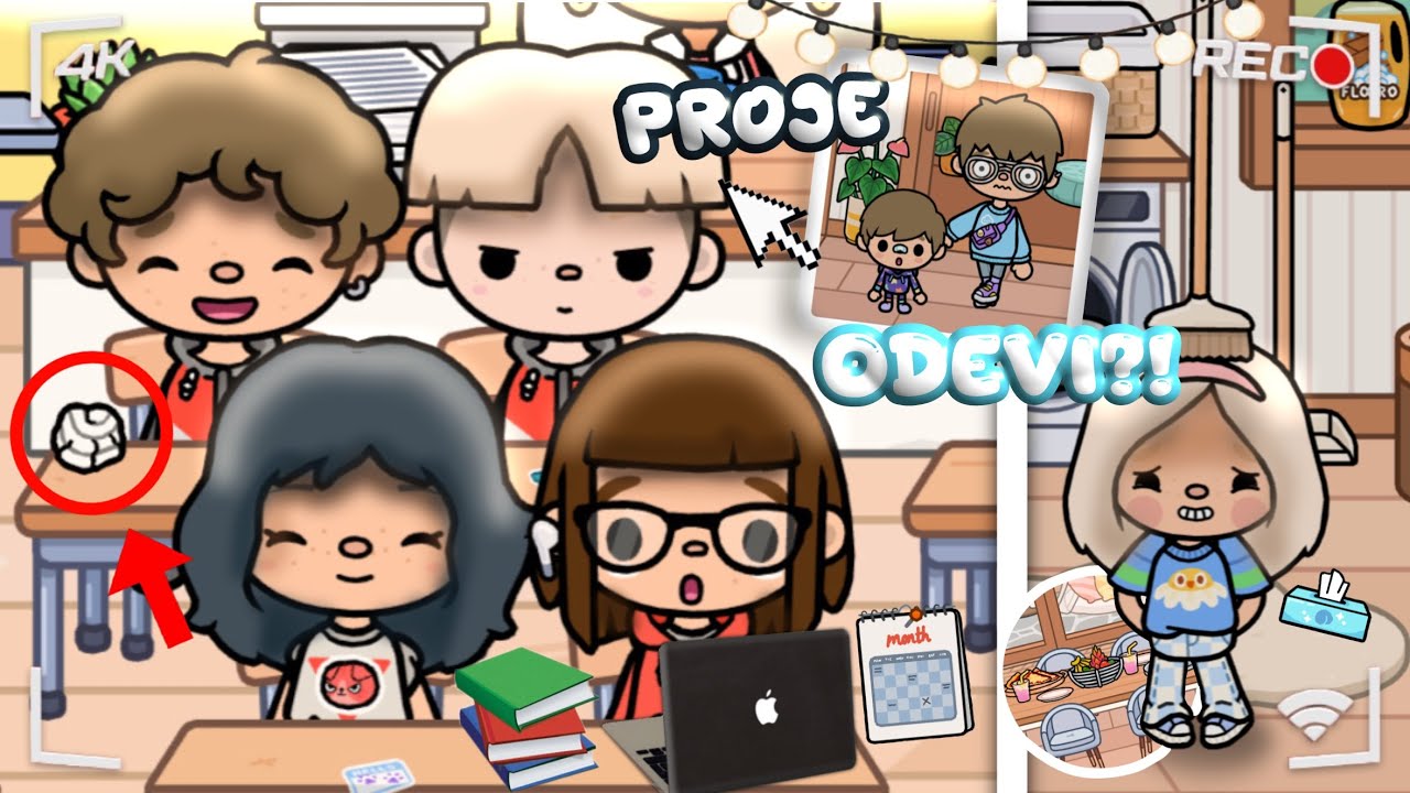 LUİ VE MELANİ PROJE ÖDEVİ YAPIYOR📝⁉️OLAYLAR../TOCA LİFE WORLD TÜRKÇE/SUNRİSE TOCA💖