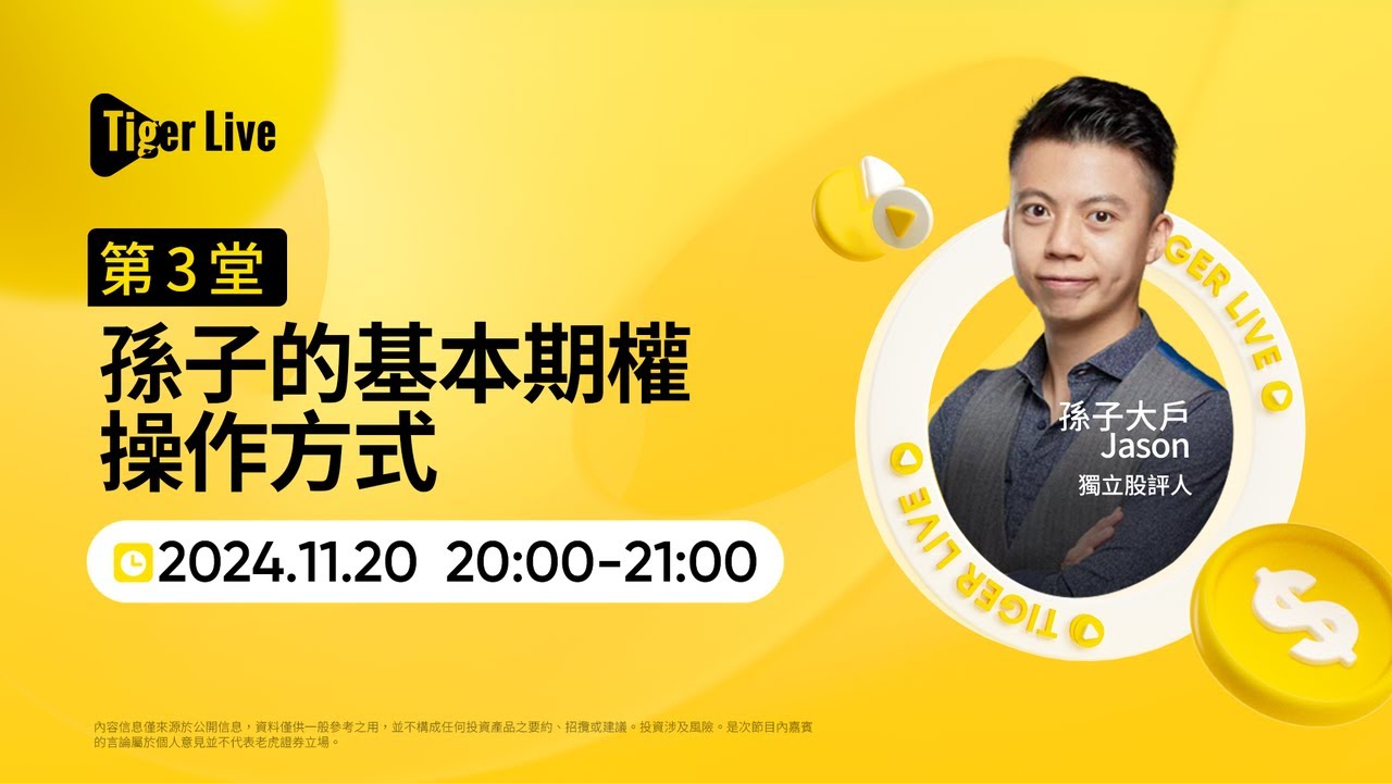 孫子的基本期權操作方式 #老虎證券 #期權