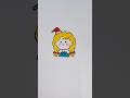 Easy Draw Cute Girls with Christmas Eve step by step #shorts #drawingtutorials #easydrawing