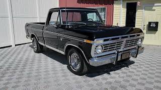 Hard to find Raven Black 1973 Ford F100 Ranger XLT ps pdb AIR Con @AutoWorldConway