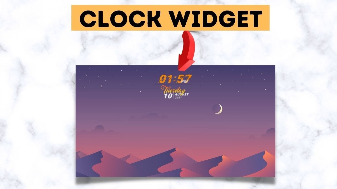 Desktop Clock Widgets Windows 11