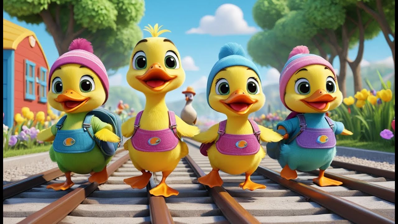 Train of Ducks – Quack Quack Counting Adventure! | Fun Kids Counting Song | Learn Numbers & Animals