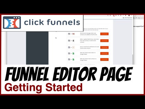 ClickFunnels 1.0 - Intro to the Funnel Editor Page