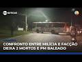Guerra do tráfico fecha ruas, deixa mortos e policial baleado na Baixada Fluminense | #SBTNotícias