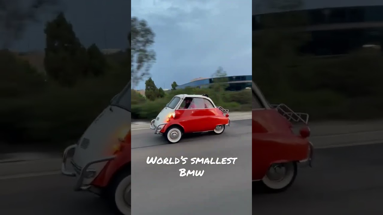 BMW Isetta Driving on the Roads of San Diego! 