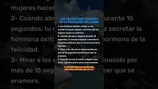 LOS HECHOS MÁS FAMOSOS EN LA PSICOLOGÍA DEL AMOR screenshot 1