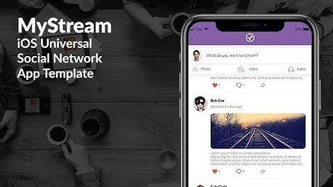 MyStream | iOS Universal Social Network App Template