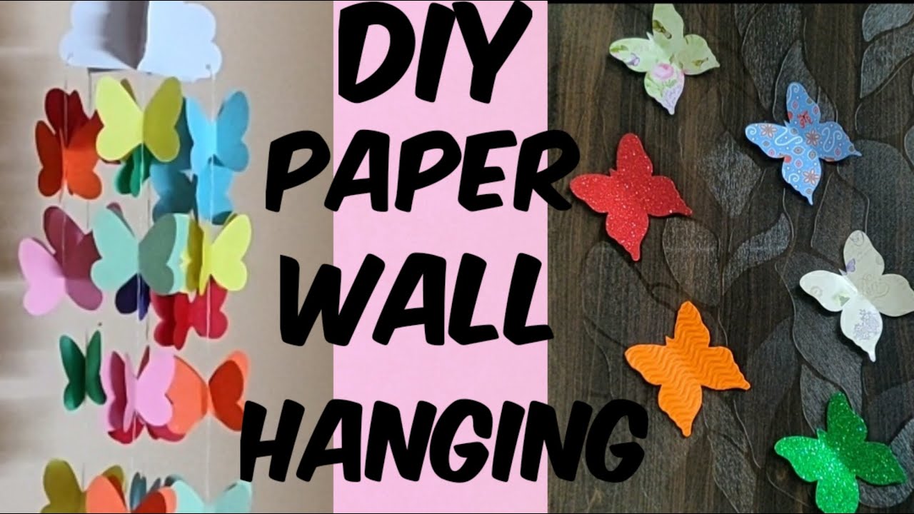 DIY paper wall hanging ideas | DIY Room decor | Easy and cute craft for ...