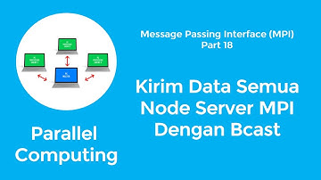 Parallel Computing dengan MPI | 18. Mengirim Data Broadcast Pada Server Server MPI