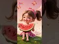 Canción de la Sandía - Watermelon Song | Spanish Nursery Rhymes for Children's | Shorts