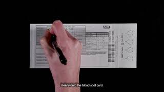 How to perform a heel prick bloodspot test