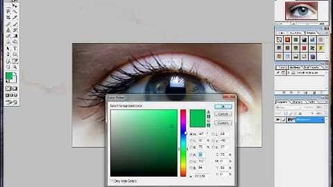 How to edit eye color in Photoshop 7