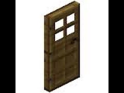 Tuto Comment Faire Une Porte En Bois Dans Minecraft Youtube