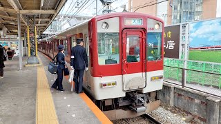 【前照灯玉切れ】1233系VE41編成+8600系X71編成 大和西大寺発車