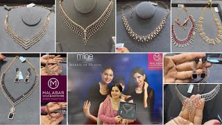 Malabar Diamond Necklace From Mine Collection Starts At 4.5 Lakh Rs- With Code & Details