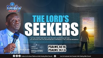 | Daily Bread || Pst Francis A.M. Mambu || THe lord