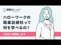 【ハローワーク初心者】職業訓練校についてゼロから解説します!!