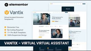 Vantix Review: Elementor Template Kit for WordPress Virtual Assistant Sites