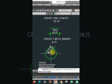 AutoCAD calculation is