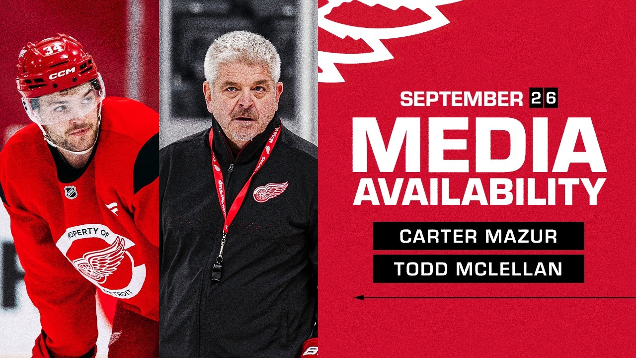 Carter Mazur, Todd McLellan Morning Skate Media | Sept. 26, 2026