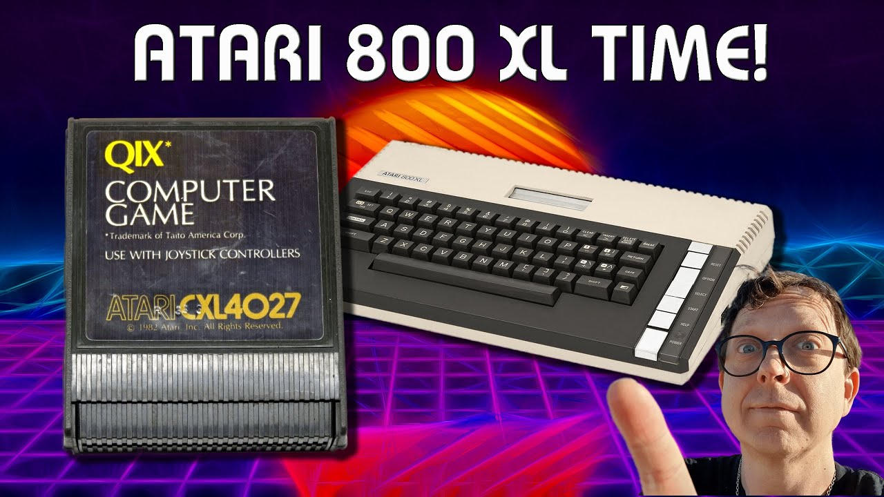 #2098 Atari 800 XL Time!...Qix - YouTube