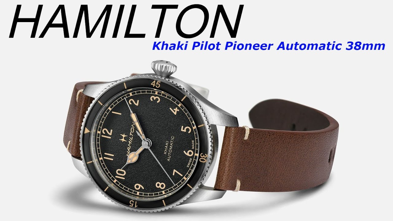 WOW the Hamilton Khaki Pilot Pioneer 38mm Automatic Vintage Inspired Pilots  Watch with Powermatic 80