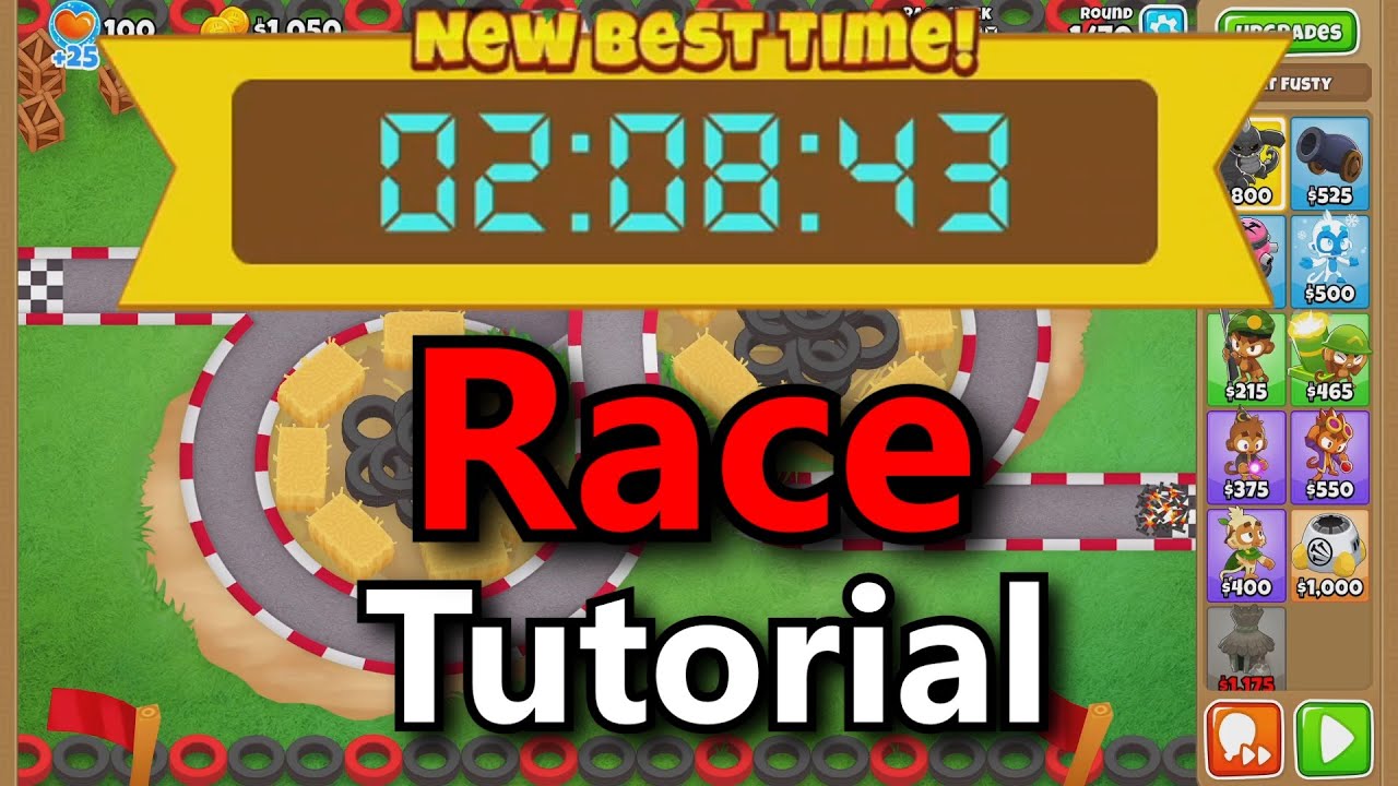 BTD6 Race Tutorial Starting One Gear Higher YouTube