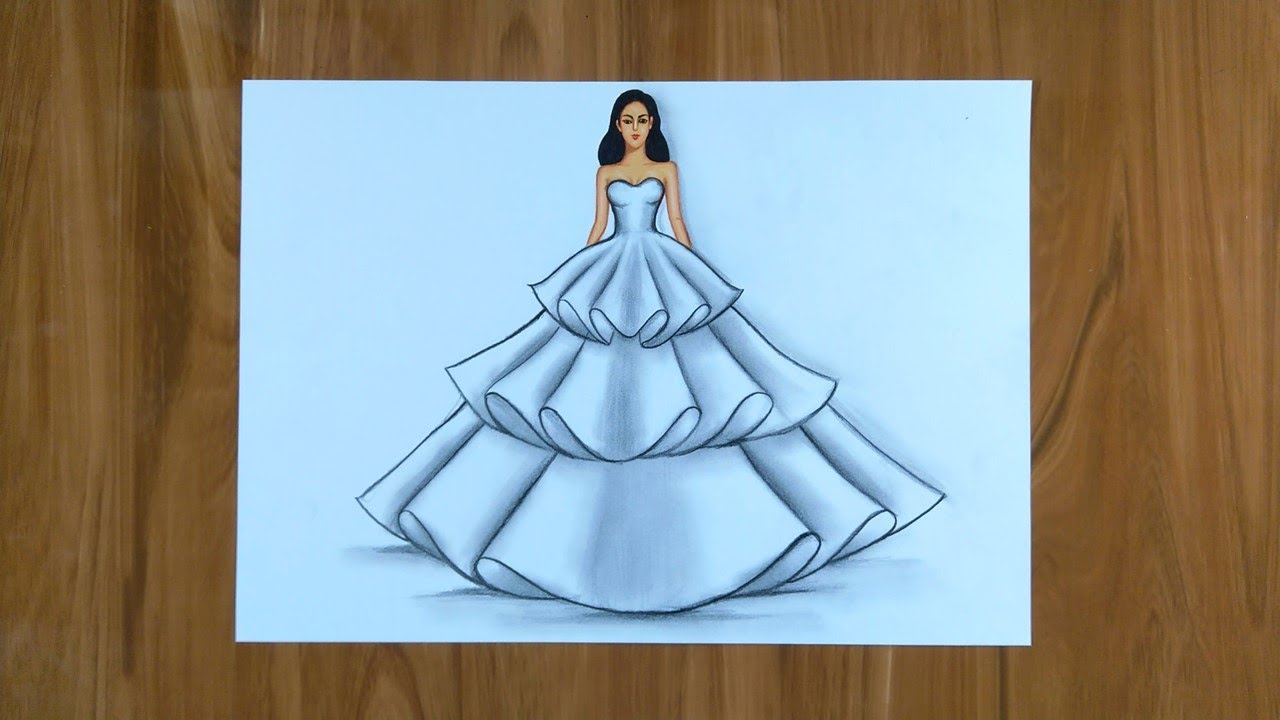 Dress Sketches For Fashion Designing – livrosjaneladaimaginacao