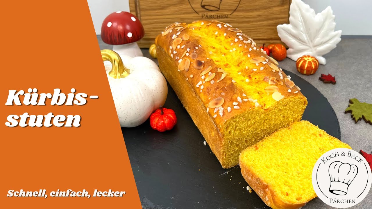 Fluffig weicher Kürbisstuten😋 Einfaches &amp; leckeres Kürbisbrot Rezept ...