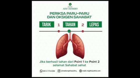 SIMPLE TEST KESEHATAN PARU-PARU